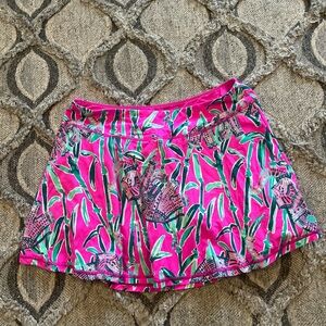 Lilly Pulitzer Pink and Green athletic Mini Skort